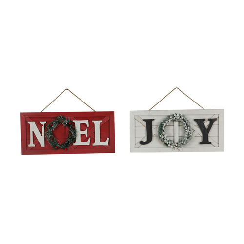 Tablero Colgante de Noel y Joy con Estilo Granja